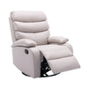 Yingj Faux Leather Upholstered Swivel Recliner