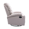Yingj Faux Leather Upholstered Swivel Recliner