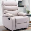 Yingj Faux Leather Upholstered Swivel Recliner