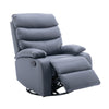 Yingj Faux Leather Upholstered Swivel Recliner