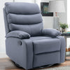 Yingj Faux Leather Upholstered Swivel Recliner