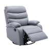 Yingj Faux Leather Upholstered Swivel Recliner