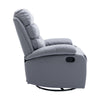 Yingj Faux Leather Upholstered Swivel Recliner