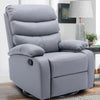Yingj Faux Leather Upholstered Swivel Recliner