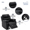 Yingj Faux Leather Upholstered Recliner