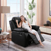 Yingj Faux Leather Upholstered Recliner