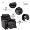 Yingj Faux Leather Upholstered Recliner