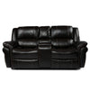 Yingj 79 in. Wide Pillow Top Arm Faux Leather Straight Reclining and Storage Sofa