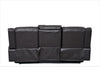 Yingj 79 in. Wide Pillow Top Arm Faux Leather Straight Reclining and Storage Sofa