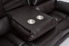 Yingj 79 in. Wide Pillow Top Arm Faux Leather Straight Reclining and Storage Sofa