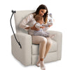 Yingj Technology Faux Leather Rock and Swivel Recliner