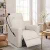 Yingj Technology Faux Leather Rock and Swivel Recliner