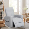 Yingj Technology Faux Leather Rock and Swivel Recliner