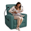 Yingj Technology Faux Leather Rock and Swivel Recliner