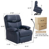 Everglade 28.7 in. W Faux Leather Power Lift Recliner for Elderly Assistance
