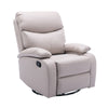 Everglade 30.2 in. W Technical Leather Upholstered Swivel and Rocking Manual Recliner