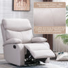 Everglade 30.2 in. W Technical Leather Upholstered Swivel and Rocking Manual Recliner