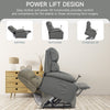 Everglade 28.7 in. W Faux Leather Power Lift Recliner for Elderly Assistance