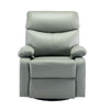 Everglade 30.2 in. W Technical Leather Upholstered Swivel and Rocking Manual Recliner
