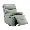 Everglade 30.2 in. W Technical Leather Upholstered Swivel and Rocking Manual Recliner