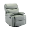 Everglade 30.2 in. W Technical Leather Upholstered Swivel and Rocking Manual Recliner