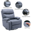 Everglade 30.2 in. W Technical Leather Upholstered Swivel and Rocking Manual Recliner