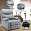 Everglade 30.2 in. W Technical Leather Upholstered Swivel and Rocking Manual Recliner