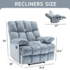 Yingj 39.4 in. W Velvet Upholstered Oversized Recliner