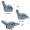 Yingj 39.4 in. W Velvet Upholstered Oversized Recliner