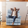 Yingj 39.4 in. W Velvet Upholstered Oversized Recliner