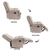 Yingj 39.4 in. W Velvet Upholstered Oversized Recliner