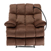 Yingj 39.4 in. W Velvet Upholstered Oversized Recliner