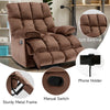 Yingj 39.4 in. W Velvet Upholstered Oversized Recliner