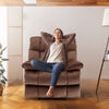 Yingj 39.4 in. W Velvet Upholstered Oversized Recliner