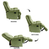 Yingj 39.4 in. W Velvet Upholstered Oversized Recliner