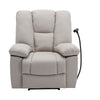 Yingj 38 in. W Technical Leather Upholstered Manual Oversized Recliner with Storage