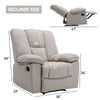 Yingj 38 in. W Technical Leather Upholstered Manual Oversized Recliner with Storage