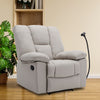 Yingj 38 in. W Technical Leather Upholstered Manual Oversized Recliner with Storage
