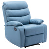 Yingj Wide Manual Standard Recliner with Thick Armrests Filled with High-Density Foam Technical Leather