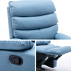 Yingj Wide Manual Standard Recliner with Thick Armrests Filled with High-Density Foam Technical Leather