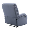 Yingj Wide Manual Standard Recliner with Thick Armrests Filled with High-Density Foam Technical Leather