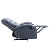 Yingj Wide Manual Standard Recliner with Thick Armrests Filled with High-Density Foam Technical Leather