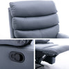 Yingj Wide Manual Standard Recliner with Thick Armrests Filled with High-Density Foam Technical Leather