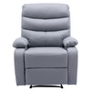 Yingj Wide Manual Standard Recliner with Thick Armrests Filled with High-Density Foam Technical Leather