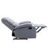 Yingj Wide Manual Standard Recliner with Thick Armrests Filled with High-Density Foam Technical Leather