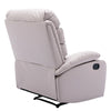 Yingj Wide Manual Standard Recliner with Thick Armrests Filled with High-Density Foam Technical Leather