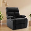 Yingj Manual Standard Faux Leather Recliner with Thick Armrests