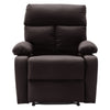 Yingj Manual Standard Faux Leather Recliner with Thick Armrests