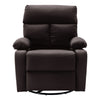 Yingj 30.2 in. W Faux Leather Upholstered Swivel and Rocking Manual Recliner