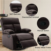 Yingj 30.2 in. W Faux Leather Upholstered Swivel and Rocking Manual Recliner